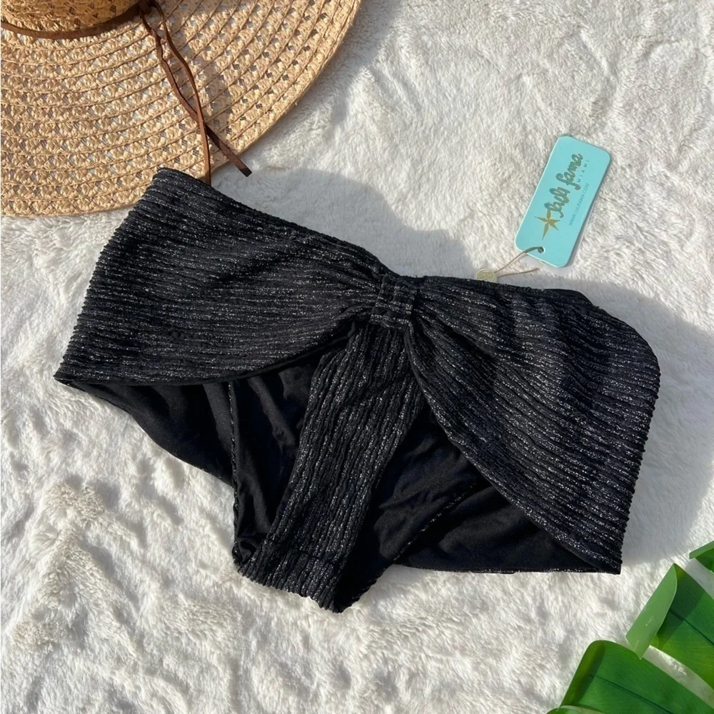 Luli Fama Vibras Moderate Bottom in Black NWT